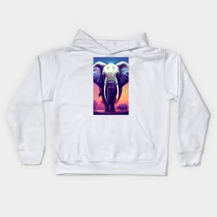 Wonderous Elephant Kids Hoodie